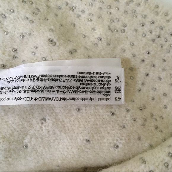 ZARA NEW WOMAN Small HIGH-WAIST KNIT MINI SKIRT WITH FAUX PEARLS 2142/232 - Picture 7 of 7